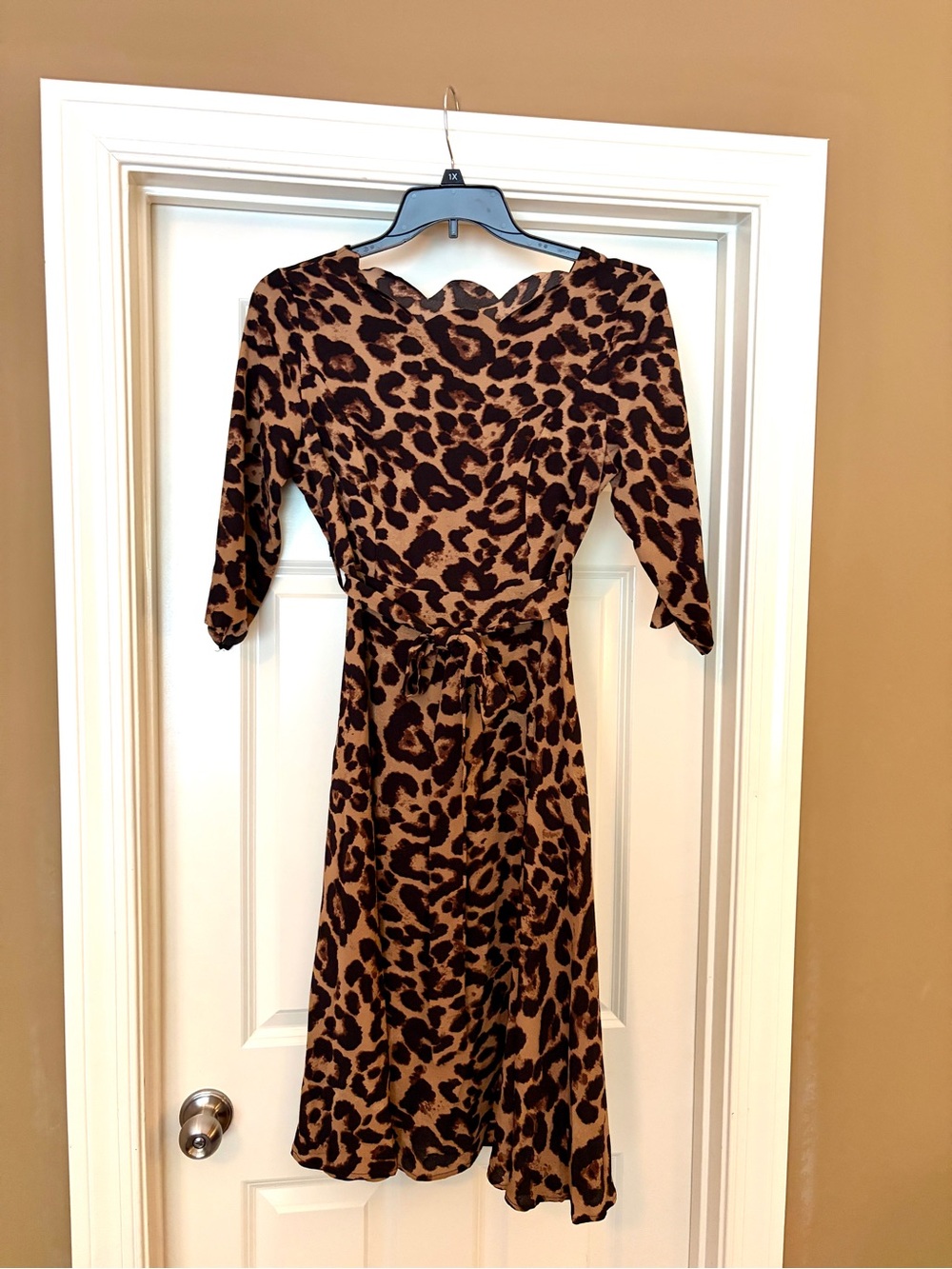 NWOT- Leopard Print Brown Dress - Women's
